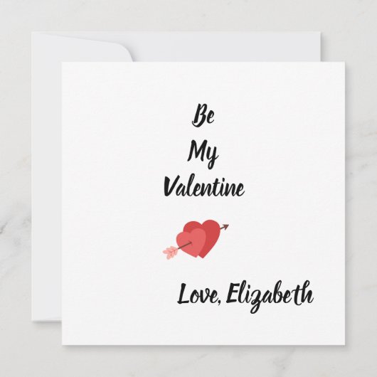 Love Vibes Personalized Flat Card Kaart (Achterkant)