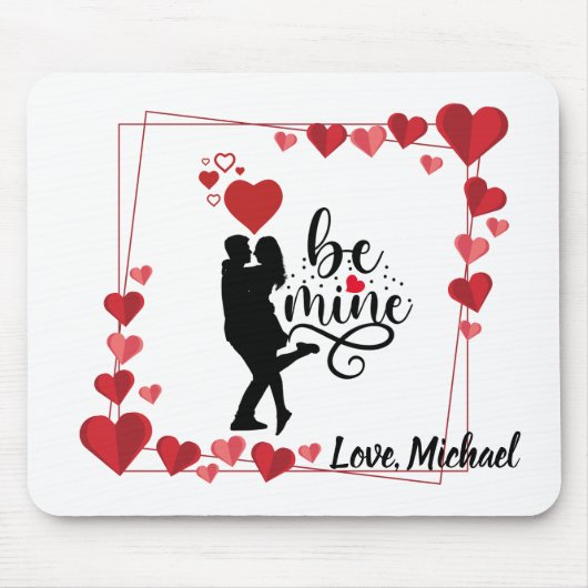 Love Vibes Personalized Mousepad Muismat (Voorkant)