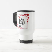 Love Vibes Personalized Travel Mug Reisbeker (Voorkant links)