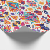 Love Vibes Valentijnsdag inpakpapier (Hoek)