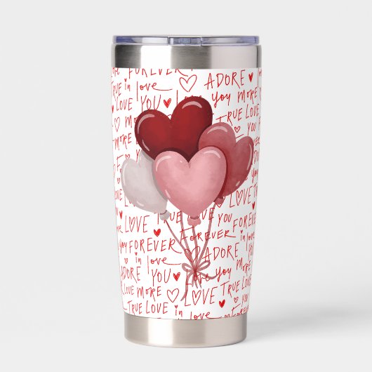 Love Vibes Water Bottle Geïsoleerde Drinkbeker (Achterkant)