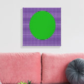 LOVE vierkante energie patroon Canvas Afdruk (Insitu (Woonkamer))
