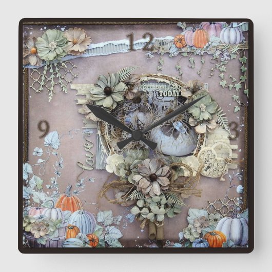 Love  vierkante klok (Voorkant)