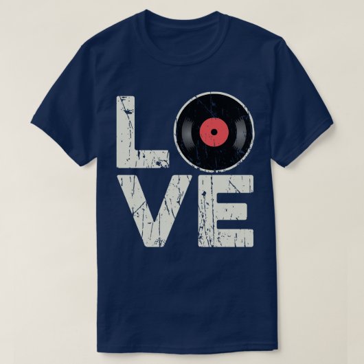 Love Vinyl Records T-shirt (Design voorkant)
