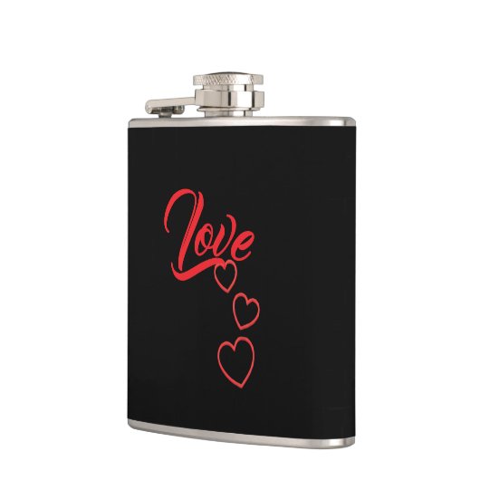 Love Vinyl Wrapped Flask Heupfles (Links)