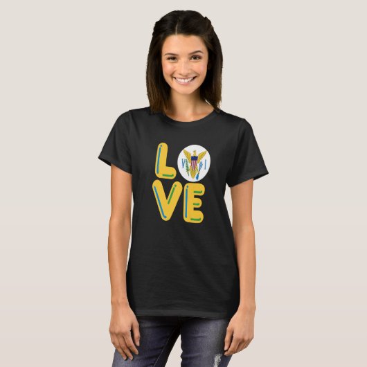 LOVE  Virgin Islands T-shirt (Voorkant volledig)
