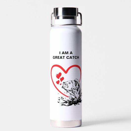 Love Vist I'N GREAT CATCH Waterfles (Achterkant)