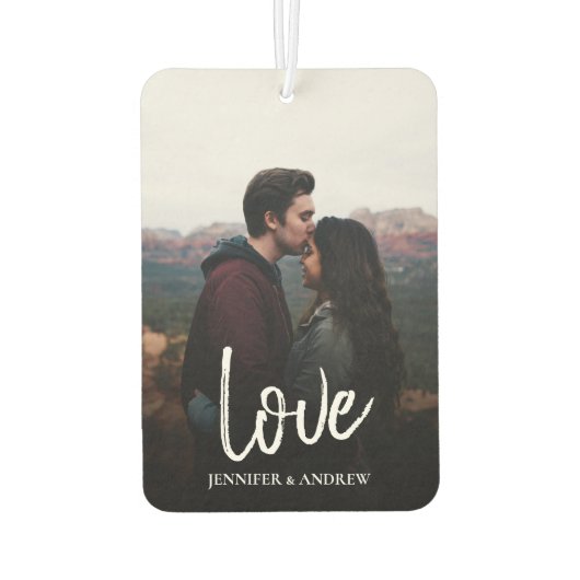 LOVE Voeg je eigen foto toe Luchtverfrisser (Achterkant)