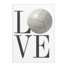 LOVE Volleyball Acrylwand
