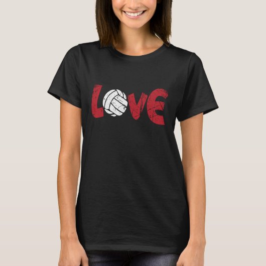 Love Volleyball Coach Fan Player Volleyball T-shirt (Voorkant)