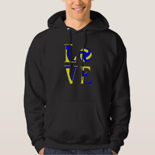 Love Volleyball Cute Volleyball voor tieners Girls Hoodie