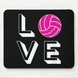 Love Volleyball Girls Birthday Gift Graphic Muismat