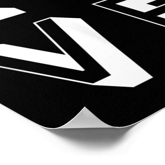 Love Volleyball Girls Birthday Gift Graphic  Poster (Hoek)