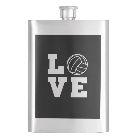 Love Volleyball Heupfles (Voorkant)