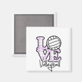 Love Volleyball Magneet (Voorkant / Achterkant)