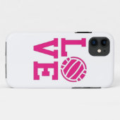 Love Volleyball phone case (Achterkant (horizontaal))