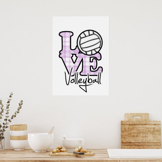 Love Volleyball Poster (Keuken)