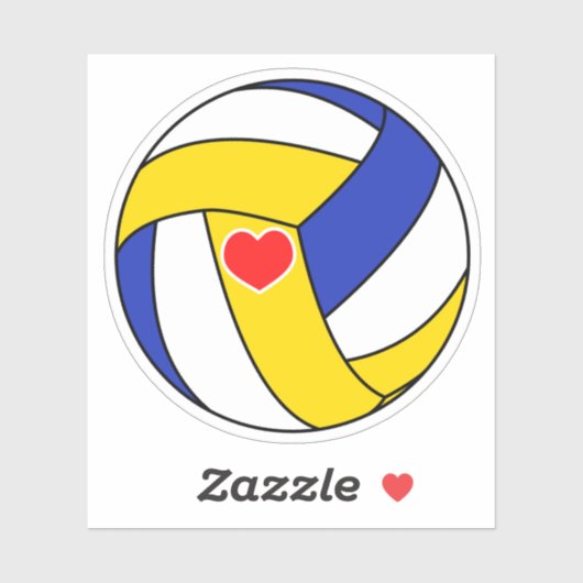 Love volleyball sticker (Vel)