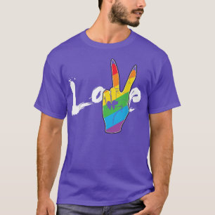 Love Vredesteken Regenboog Lesbisch LGBT Parade Ho T-shirt