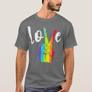 Love Vredesteken Regenboog LGBT Lesbische Homoseks T-shirt