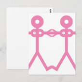Love vrouwen roze 2006 Icoon Kunst Briefkaart (Voorkant / Achterkant)