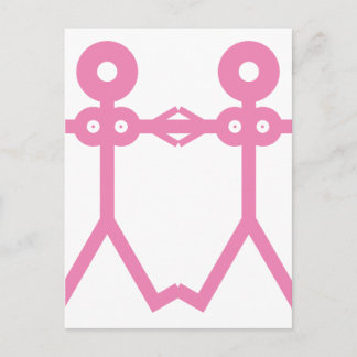 Love vrouwen roze 2006 Icoon Kunst Briefkaart