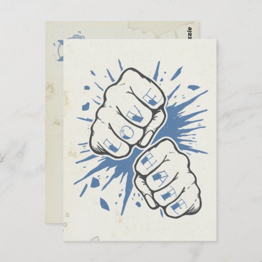 Love Vs Hate Briefkaart (Voorkant / Achterkant)