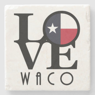 LOVE Waco Texas Stenen Onderzetter
