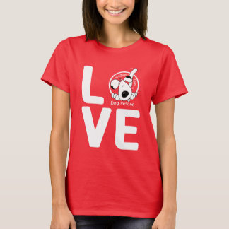 LOVE Waggin' Tails - vrouwen zijn donker T-shirt