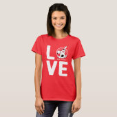 LOVE Waggin' Tails - vrouwen zijn donker T-shirt (Voorkant volledig)