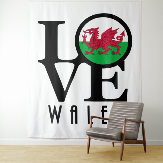 LOVE Wales Wandkleed (In situ)