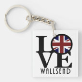 LOVE Wallsend England Sleutelhanger (Voorkant)