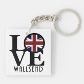 LOVE Wallsend England Sleutelhanger (Achterkant)