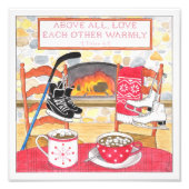 Love Warmly Photo Print Foto Afdruk (Voorkant)