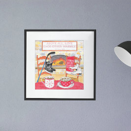 Love Warmly Photo Print Foto Afdruk