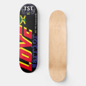 LOVE WARRIOR 8 1/2" Skateboarddek Persoonlijk Skateboard (Voorkant)