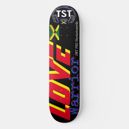 LOVE WARRIOR 8 1/2" Skateboarddek Persoonlijk Skateboard (Voorkant)