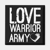 Love Warrior Army Square Magnet (Voorkant)