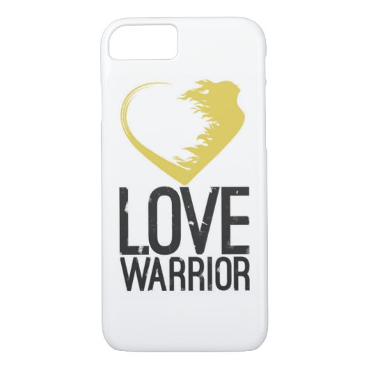 Love Warrior iPhone 7 Barely Daar Hoesje (Achterkant)
