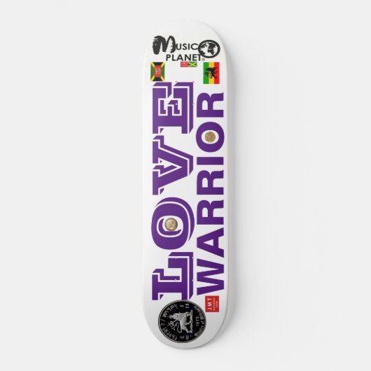LOVE WARRIOR Skateboard (Voorkant)