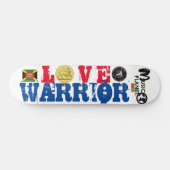 LOVE WARRIOR Skateboard (Horizontaal)