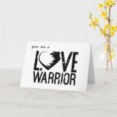 Love Warrior Wenskaart Kaart (Gele Bloem)