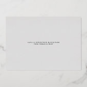 Love was Born Tree Folie kerstkaart Folie Feestdagenkaart (Achterkant)