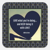 LOVE Wat Je Doet Stickers van Adiela Akoo (Voorkant)