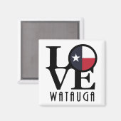 LOVE Watauga TX Magneet (Voorkant / Achterkant)