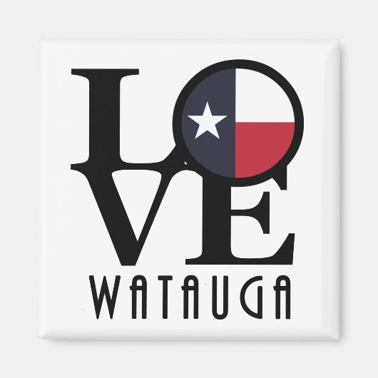 LOVE Watauga TX Magneet (Voorkant)