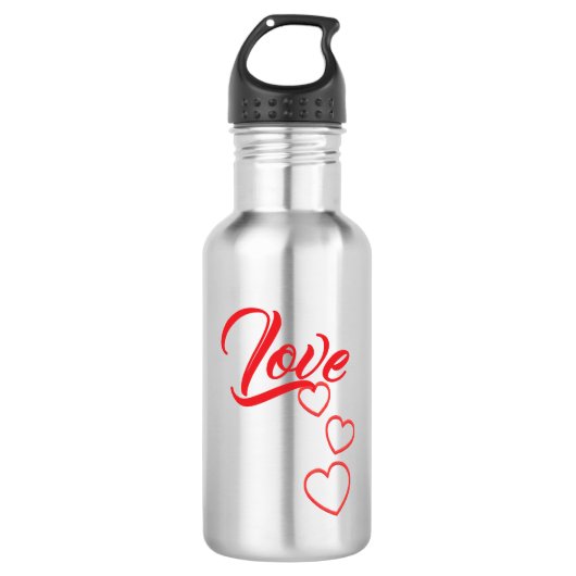 Love Water Bottle Waterfles (Voorkant)