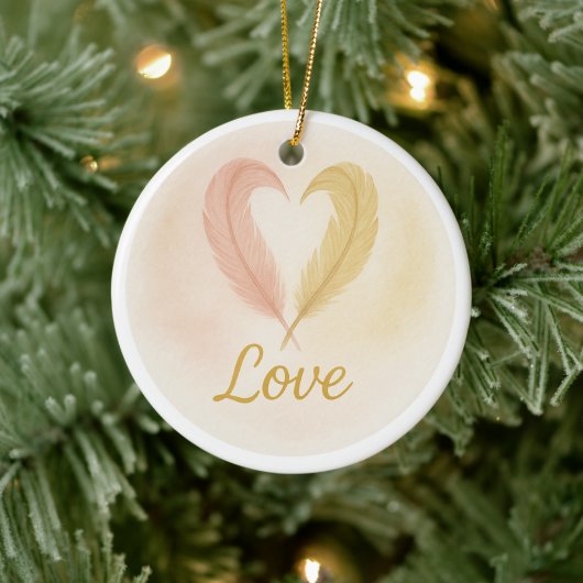 “Love” Watercolor Ornament (Boom)