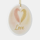 “Love” Watercolor Ornament (Rechts)