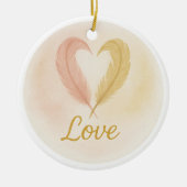 “Love” Watercolor Ornament (Voorkant)